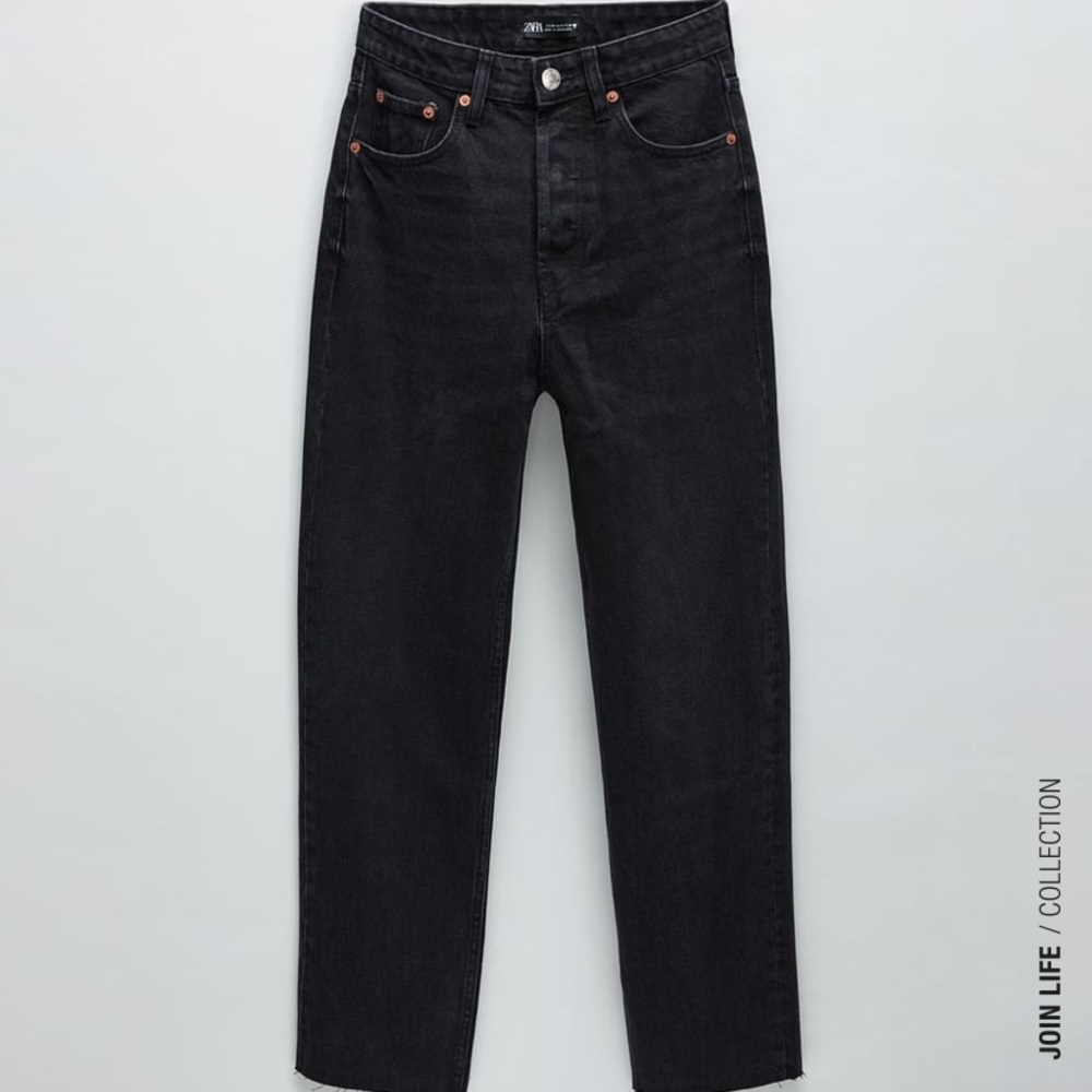 NWT Zara Hi-Rise Ankle Length Straight Jeans